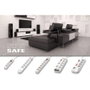 Salicru SPS SAFE Master Regleta Protectora con 5 Tomas y 2 USB, Blanco